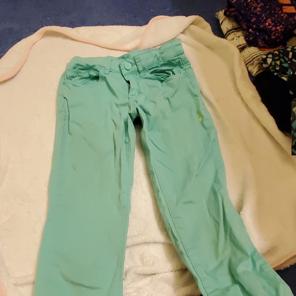 Girls mint jeans